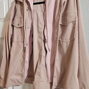 SHEIN Light Pink Utility Jacket